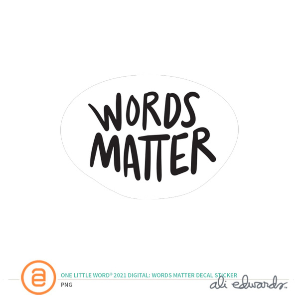 One Little Word® 2021 Digital Decal Sticker, 1 of 1