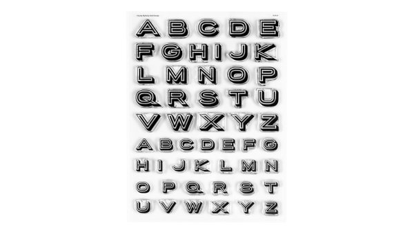 Stamp Set : 6×8 Display Alphabet, 1 of 2