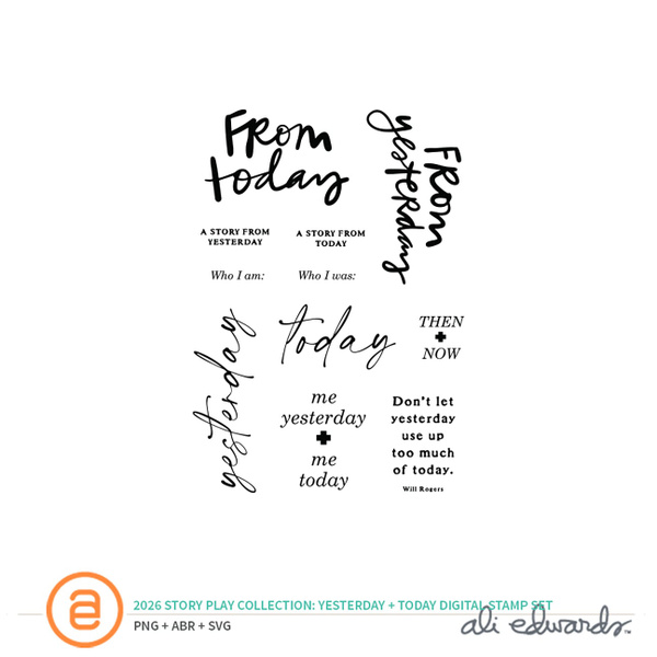 Story Play Yesterday + Today Digital Stamp Set , 1 of 1