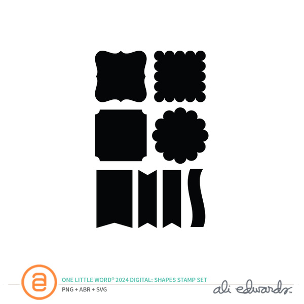 One Little Word® 2024 Shapes Digital Stamp Set, 1 of 1