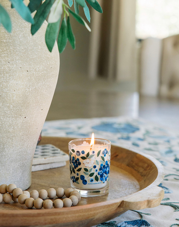 Blueberry Field Scented Soy Hand-Poured Candle, 5 of 8