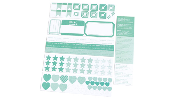Color Collective Mini Sticker Booklet - Lagoon, 2 of 2