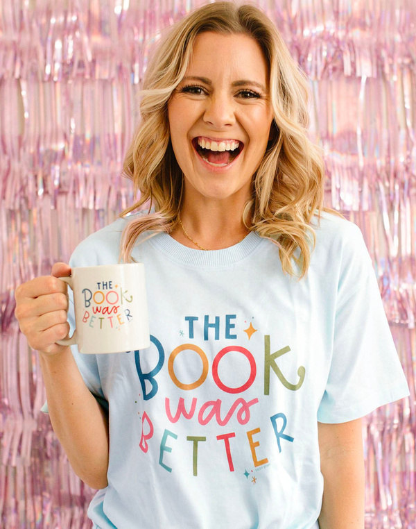The Book Was Better Tee - Chambray, 2 of 4