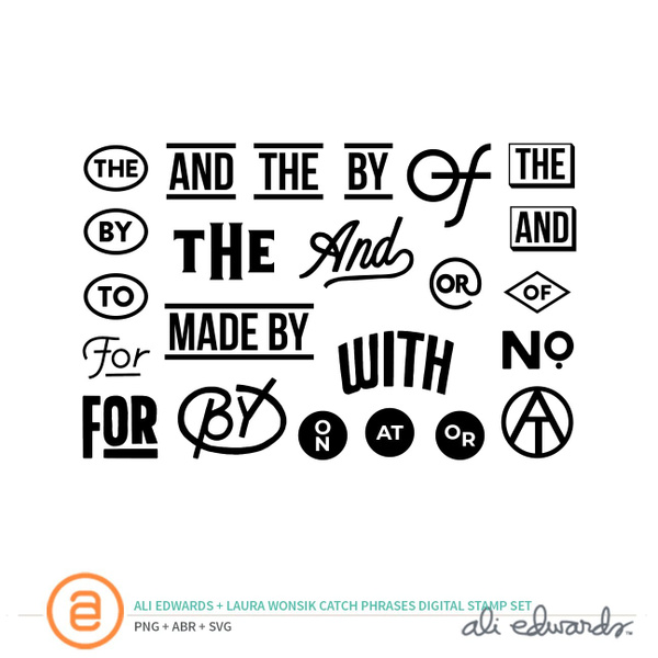 Catch Phrases Digital Stamp Set by Ali Edwards and Laura Wonsik, 1 of 1