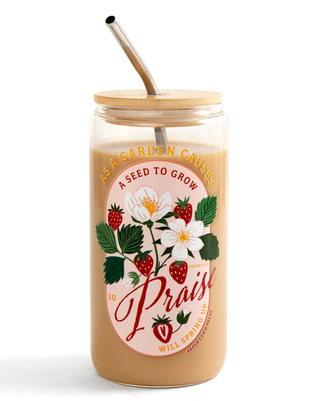 Strawberry Faith Glass Can, 4 of 6