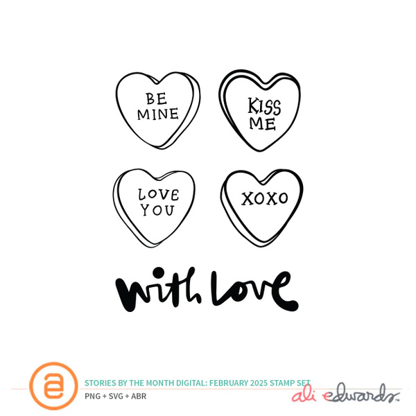 February 2025 3×4 Digital Stamp Set, 1 of 1