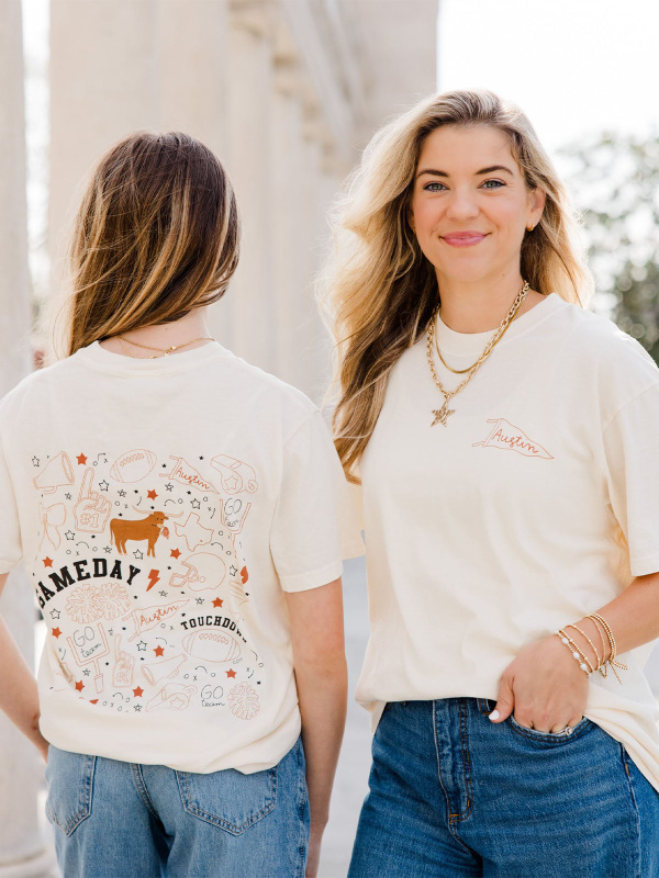 Austin Football Game Day Tee - Ivory, 4 of 6