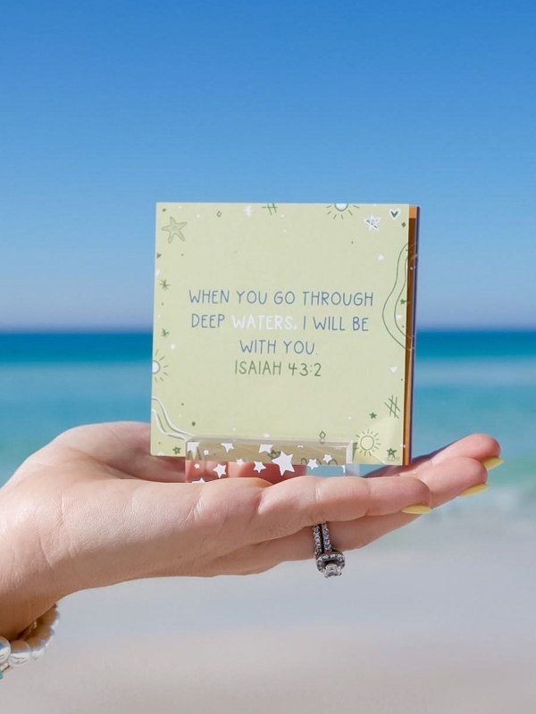 Verses for the Beach – Bible Verse Card Set + Display Stand, 2 of 8