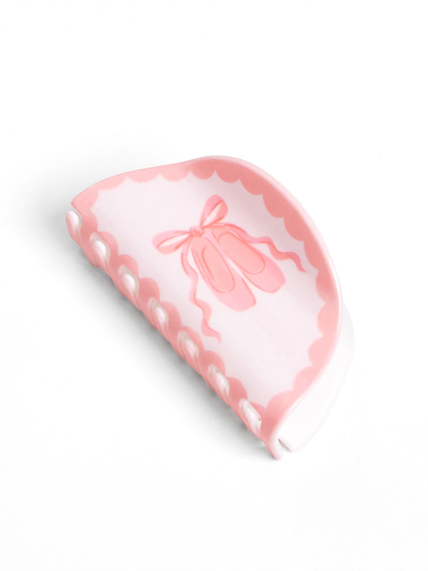 Pink Ballet Slippers Claw Hair Clip, 7 of 7