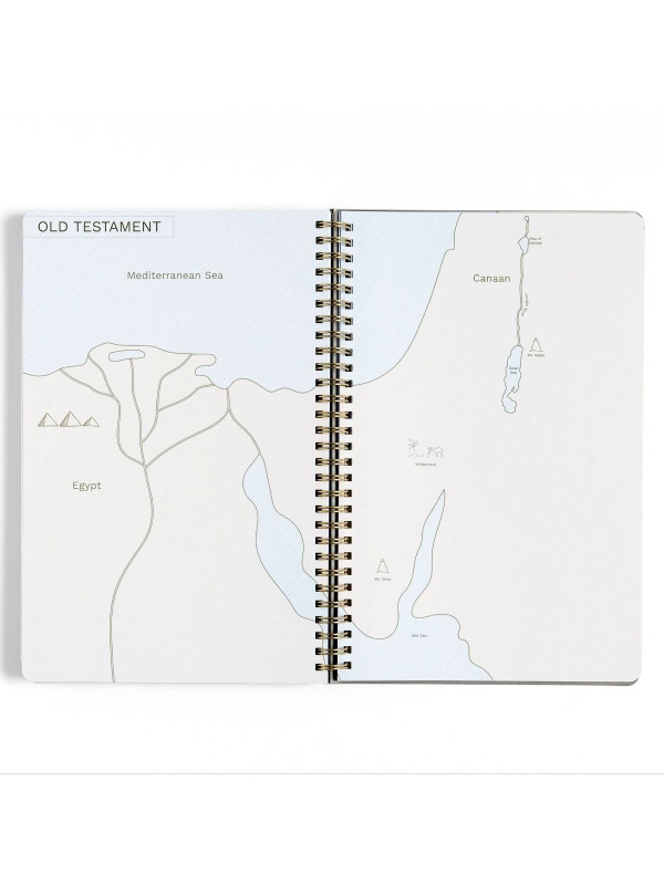 Black Bible Study Spiral Notebook with Reference Maps, 3 of 9