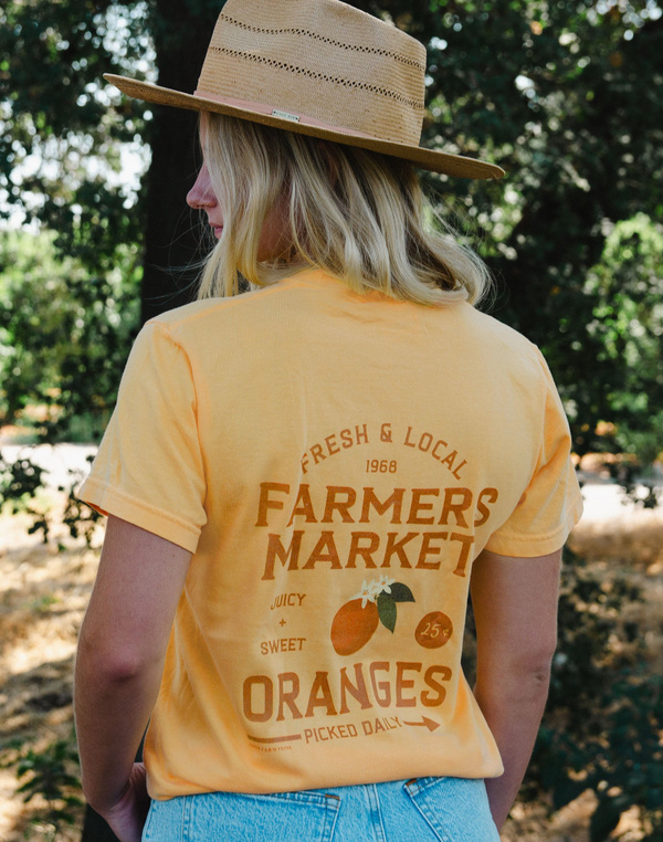 Orange Orchard Farmers Market Tee - Citrus, 4 of 5