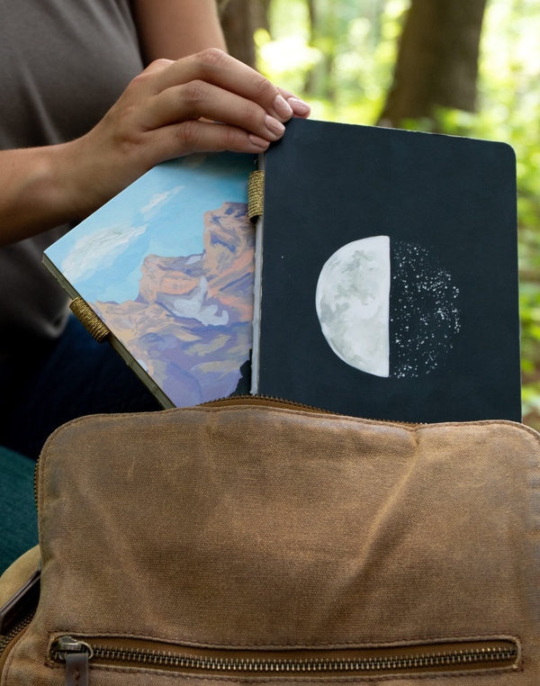 Speckled Moon Blank Lay Flat Journal, 4 of 6