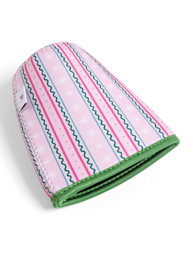 Pink & Green Striped Drink Sleeve, 2 of 2