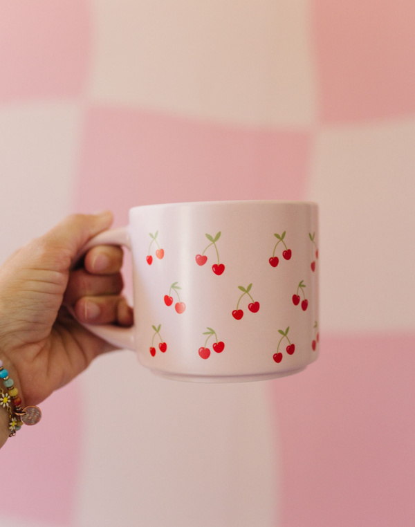Cherries Large Ceramic Mug, 2 of 3