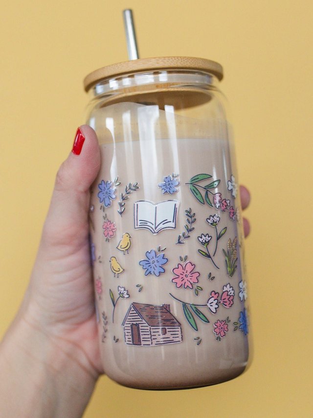 Little House on the Prairie Glass Can, 1 of 3
