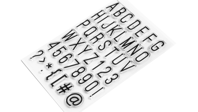 Stamp Set : 4×6 Highlights Solid Alphabet, 2 of 2