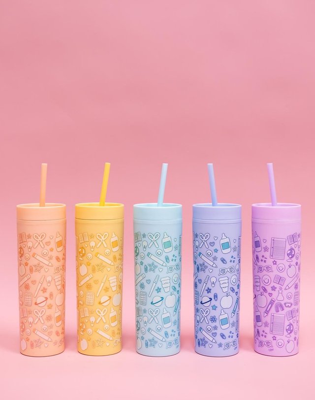 Classroom Icons Acrylic Tumbler - Yellow, 2 of 4