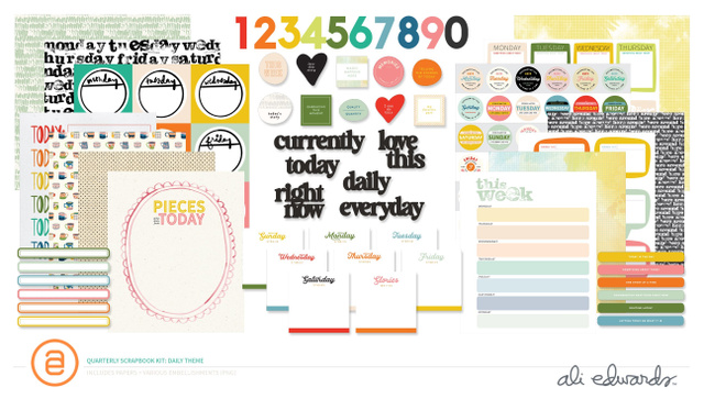 Digital Scrapbook Kit - Daily, 1 of 1