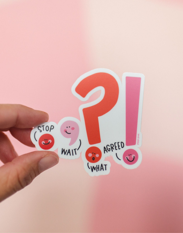 Punctuation Decal Sticker, 1 of 4