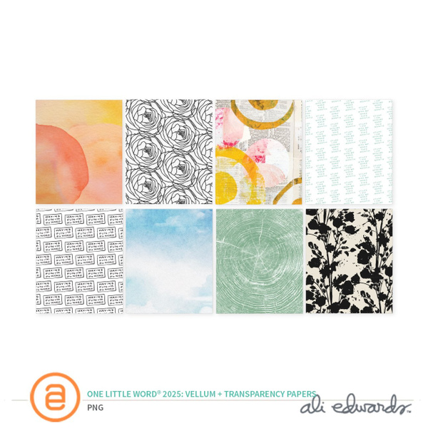 One Little Word® 2025 Digital Vellum and Transparency Papers, 1 of 1