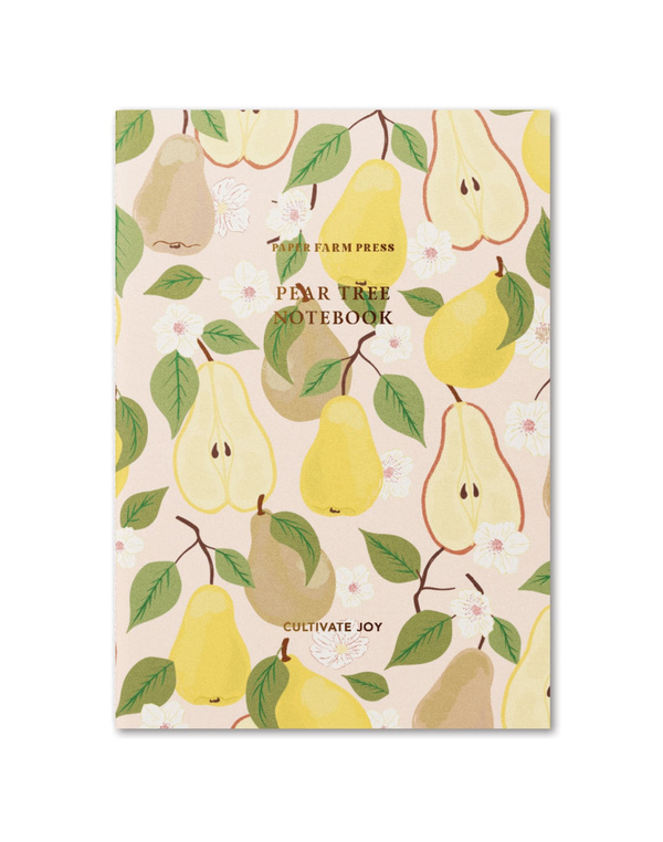 Cultivate Joy Pear Tree Stitched Notebook, 1 of 4