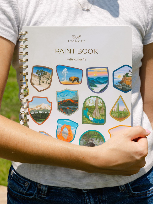 National Parks Learn-To-Paint Gouache Paint Book, 1 of 7