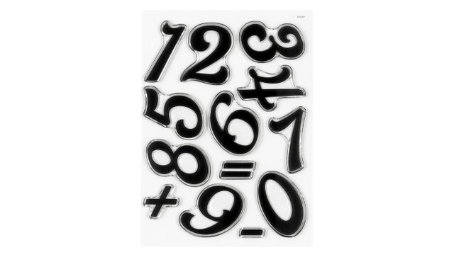 Numbers Are Awesome #4 6×8 Stamp Set, 1 of 2