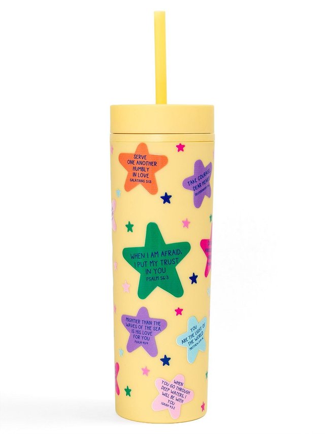 Bible Verses & Stars Faith-Inspired 16oz Acrylic Tumbler, 2 of 4