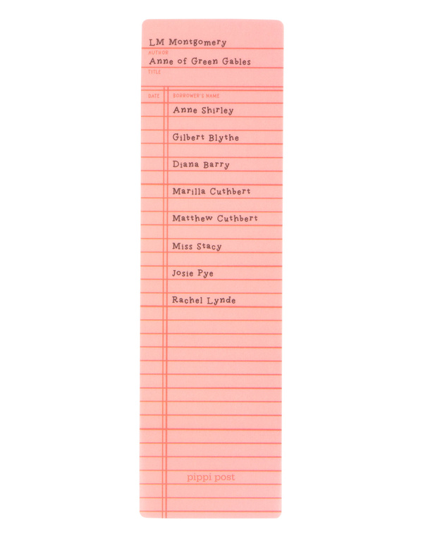 Anne Of Green Gables Library Check Out Transparent Bookmark, 4 of 4