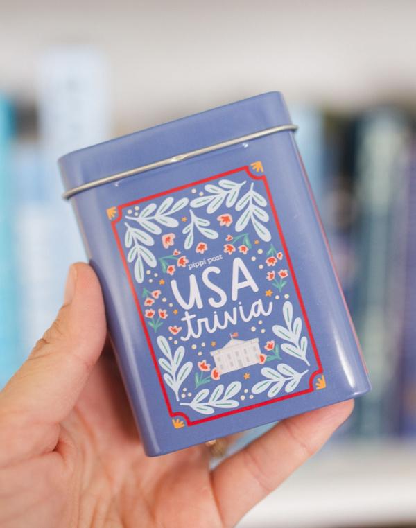 USA Trivia Game - Deck of Cards + Storage Tin, 1 of 8