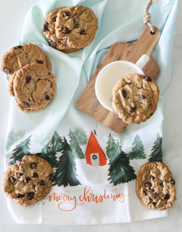 Christmas Cabin Kitchen Towel, 1 of 2