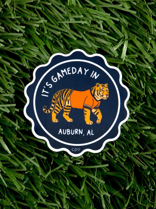 Auburn Football Game Day Mascot Decal Sticker, 1 of 4