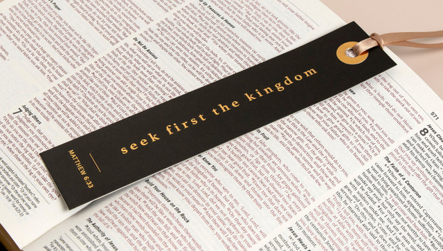 Bookmark - Seek First The Kingdom, 2 of 2