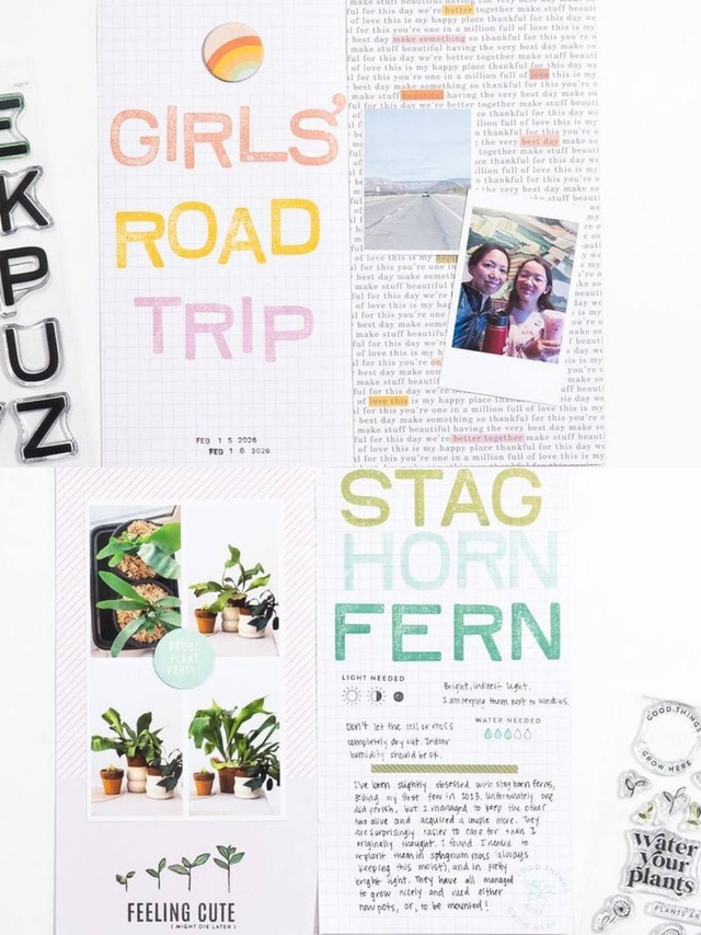Stamp Set : 6×8 Wren Alphabet, 3 of 4