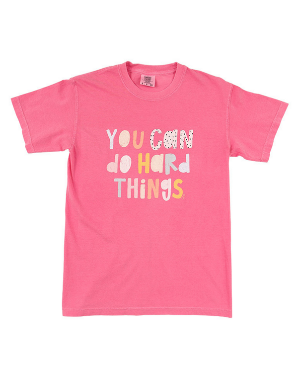 You Can Do Hard Things Tee - Crunchberry, 4 of 5