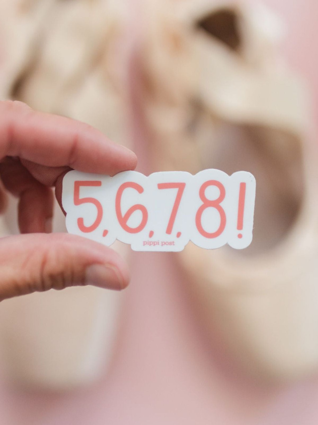 5, 6, 7, 8 Dance Decal Sticker, 1 of 2