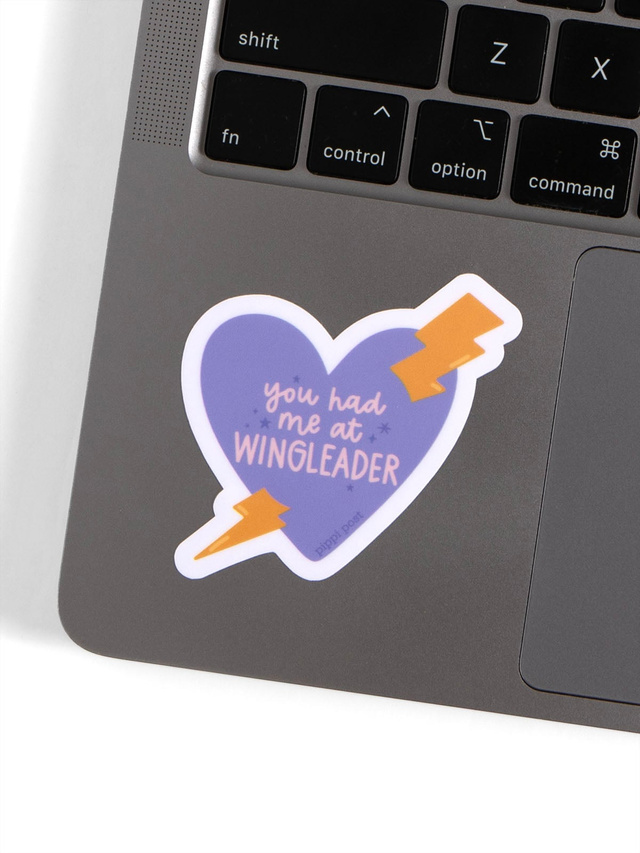 You Had Me at Wingleader Romantasy Decal Sticker, 3 of 3