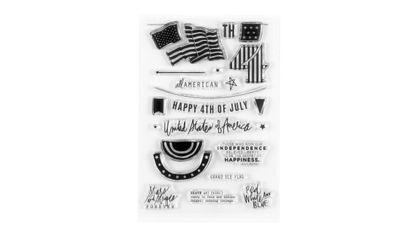 Stamp Set : 4×6 Land of Liberty, 1 of 6