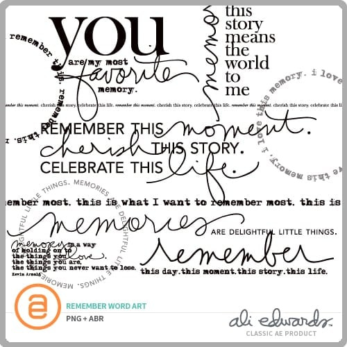 Remember Word Art , 1 of 1