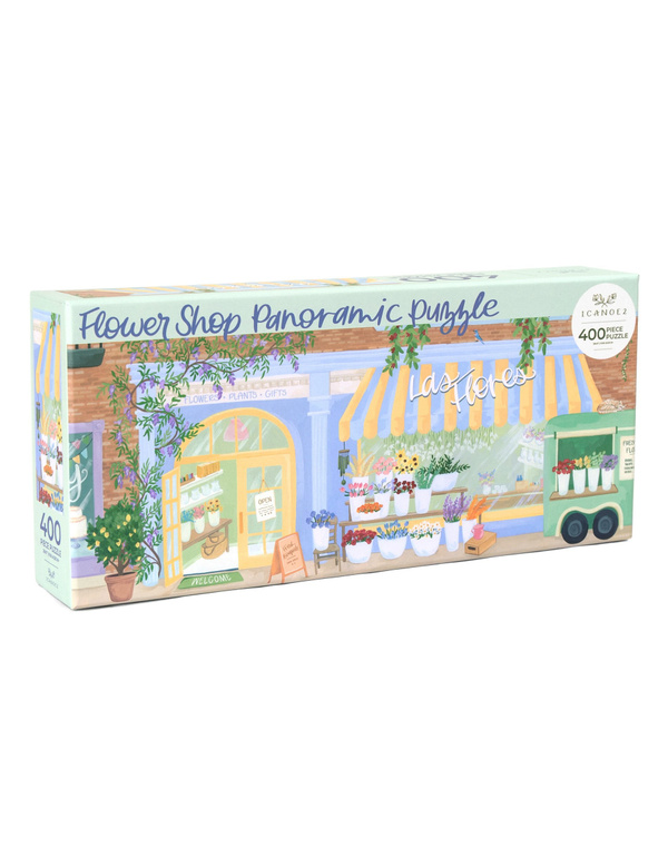Flower Shop - 400 Piece Panoramic Jigsaw Puzzle, 1 of 8