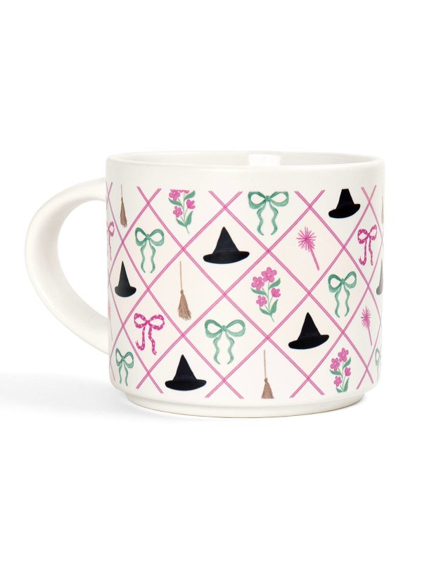 Wicked Witch Hats & Bows Large Ceramic Coffee Mug - Cream, 3 of 3