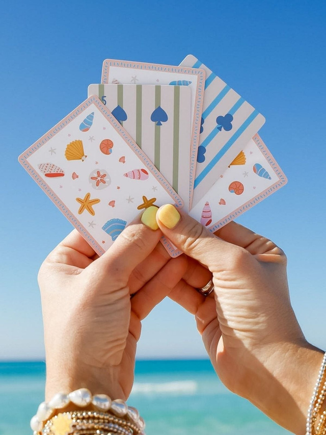 Coastal Seashells Deck of Playing Cards, 4 of 4