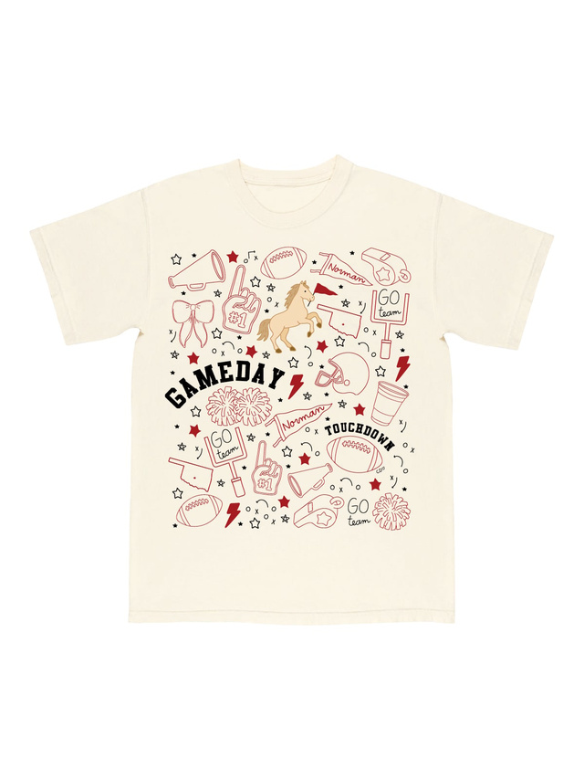 Norman Football Game Day Tee - Ivory, 4 of 5