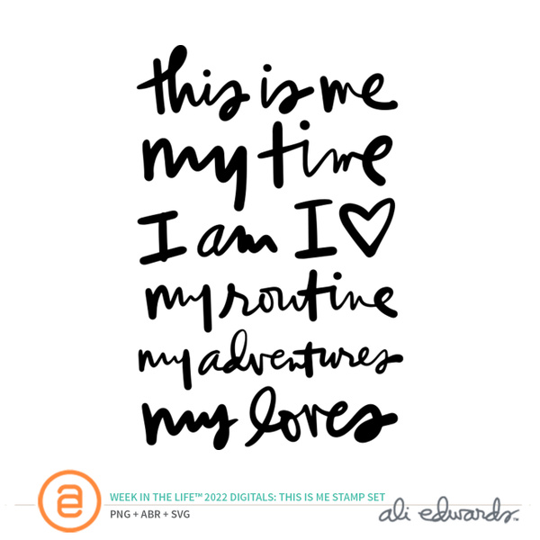 Week In The Life™ 2022 Digital This Is Me 4×6 Stamp Set, 1 of 1