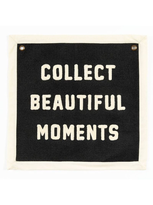 Beautiful Moments Embroidered Canvas Banner, 1 of 3