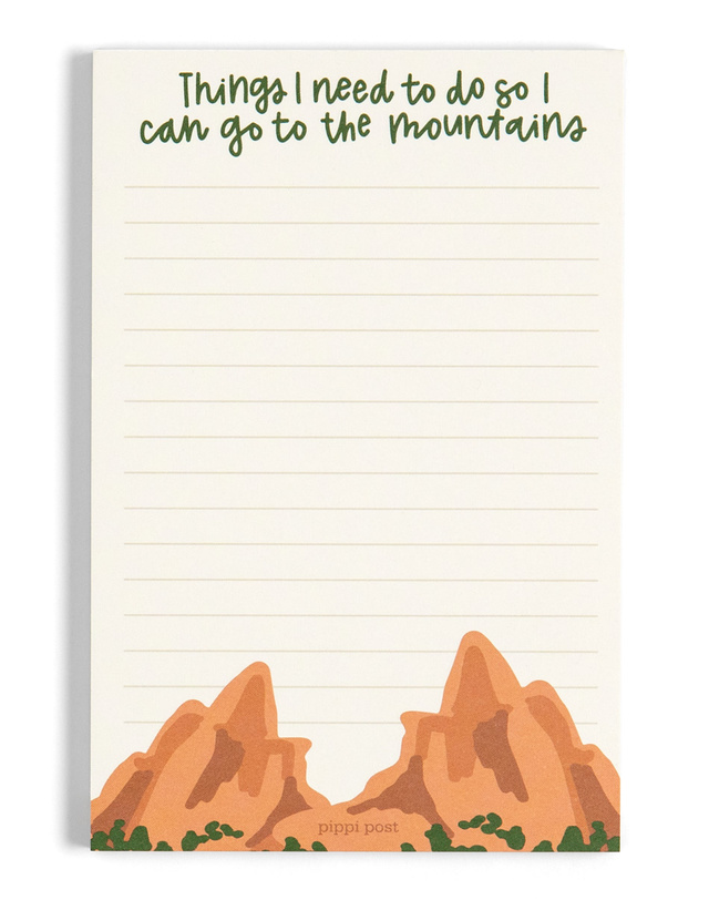 Go to the Mountains Notepad, 4 of 4