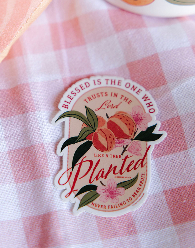 Peach Faith Decal Sticker, 3 of 4