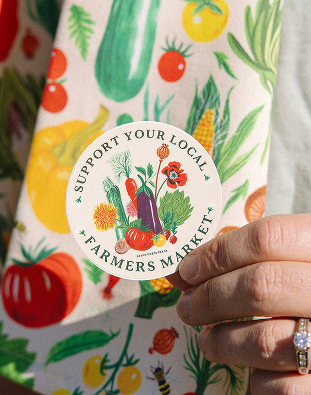 Support Your Local Farmers Market Decal Sticker, 3 of 5