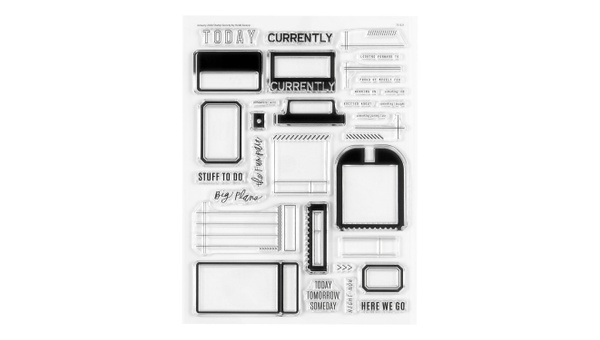 Stamp Set : 6×8 Today's Agenda, 1 of 5