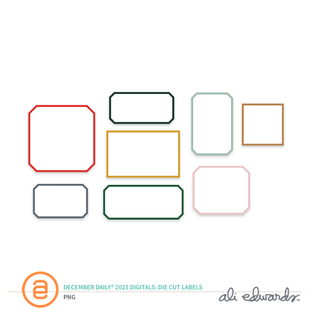 December Daily® 2023 Digital Die Cut Labels, 1 of 1